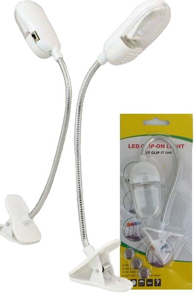 Markafox Qx Mini Masa Lambası Mandallı Kitap Okuma Ledli Akrobat 1410