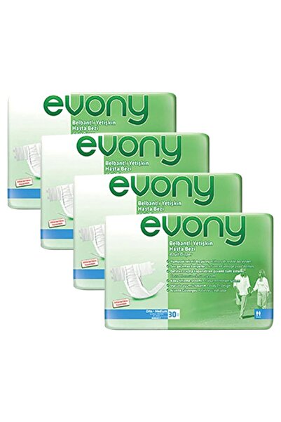 Evony Belbantlı Yetişkin Hasta Bezi Medium 30lu X 4 Adet