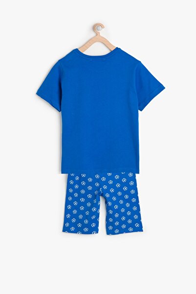 Koton Pyjama - Blau - Mit Slogan