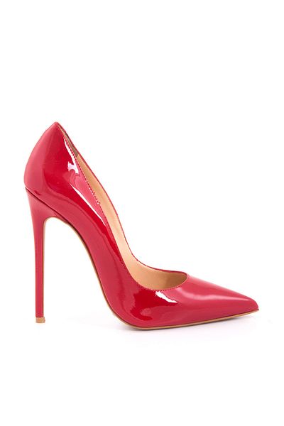 Rouge Leather Stiletto Women's Classic Shoes 5025-01