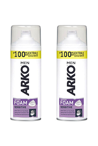 ARKO Tıraş Köpüğü Sensitive 300 ml x 2 Adet
