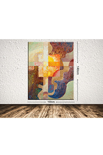 Tablo Center Dev Boyut Soyut Kanvas Tablo 100x140cm