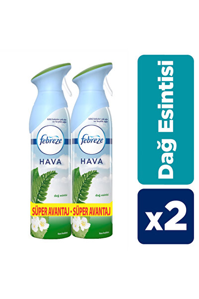 Febreze Hava Ferahlatıcı Sprey Oda Kokusu Dağ Esintisi 2'li