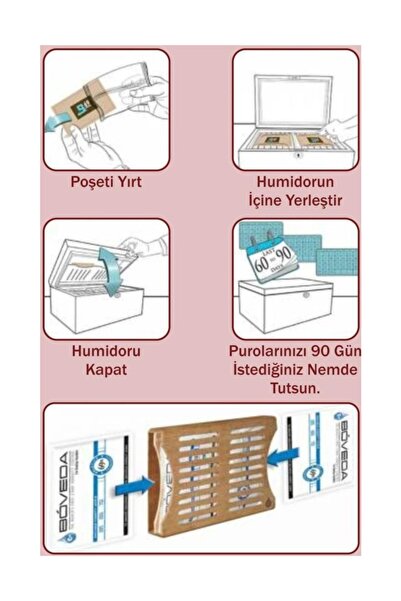 Genel Markalar 72 60g Humidor Puro kutusu Nemlendirici 10lu Eco Paket