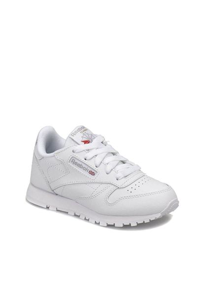 Reebok KLASICKÉ KOŽENÉ Bílé Unisex dětské běžecké boty100325341