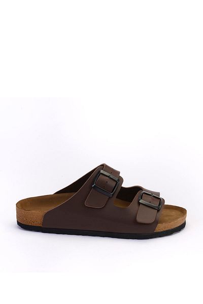 Slazenger Ανδρικές Παντόφλες Καφέ - Φακός - SA19SE006