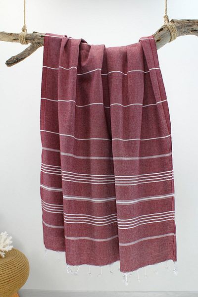 Bedinn Peshtemal Peştebeach Claret Red Pst218