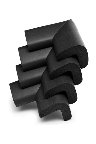 AGUBUGU BABY Corner Protector - Rubber / Black 4-Piece