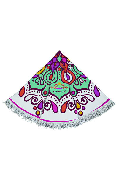 ECEMRE Στρογγυλή πετσέτα παραλίας