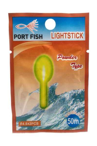 Port Fish LightStick 4,5*2Li Topuz Kafa Fosfor