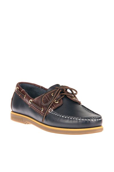 lumberjack NAVIGATOR Navy Blue Brown Tan Men's Leather Marine100242157