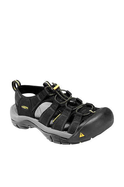 Keen 1001907   Ανδρικά πέδιλα Newport H2 Αδιάβροχα Μαύρα Κίτρινα