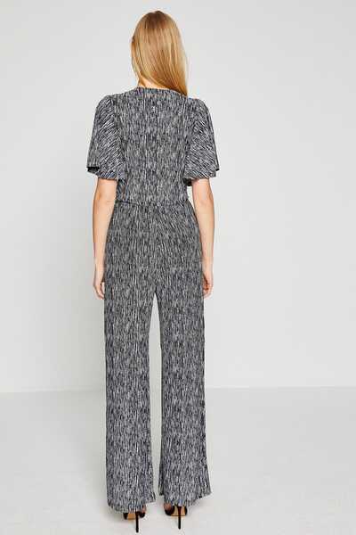 Koton Γυναικεία φόρμα με ασημί σχέδιο 8YAK44232FK