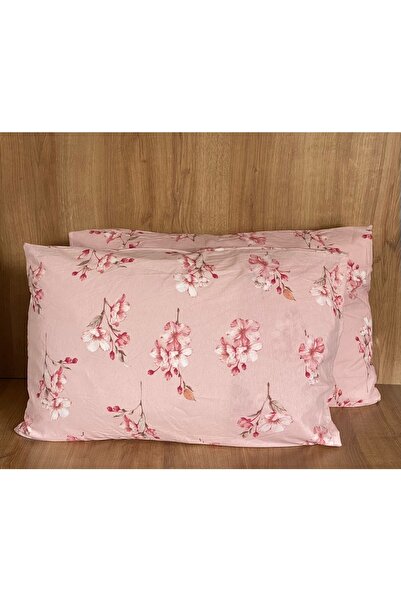 ELFHOME Pink Floral 2-Piece Pillowcase Set