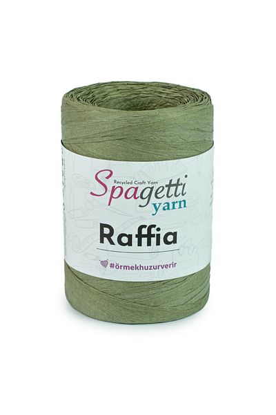 Spagettiyarn Νήματα πλεξίματος χειρός Raffia Khaki