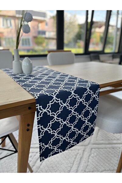 Hanles Geometric Pattern Printed Runner Tablecloth American Service