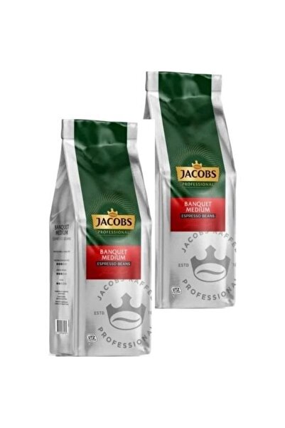 Jacobs 2 Adet 1 Kg Proffessional Banquet Medium Espresso Beans