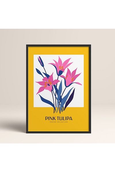 HOMEPACK Framed Blossom Flowers Abstract Flowers Modern Art Painting
