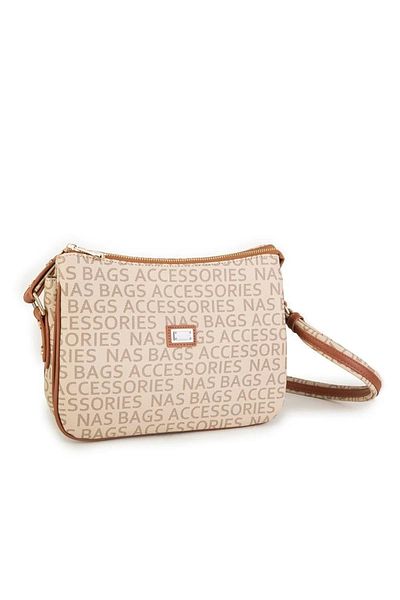 By Hakan Nas Bag-1288 Written Γυναικεία Τσάντα ώμου Τσάντα ώμου Mink Tan