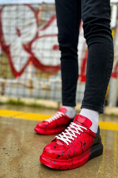 Chekich Ch254 Cbt Pittura Men's Shoes 547 Red Black Splush