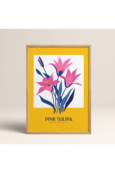 HOMEPACK Framed Blossom Flowers Abstract Flowers Modern Art Painting