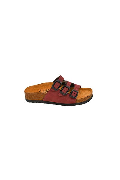 Moosefield Kids Papuci pentru copii unisex din piele naturală roșu Claret