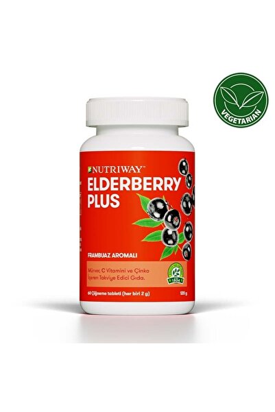 Nutriway Elderberry Plus Bağışıklık Sistemine Katkı Sağlayan Frambuaz Aromalı...