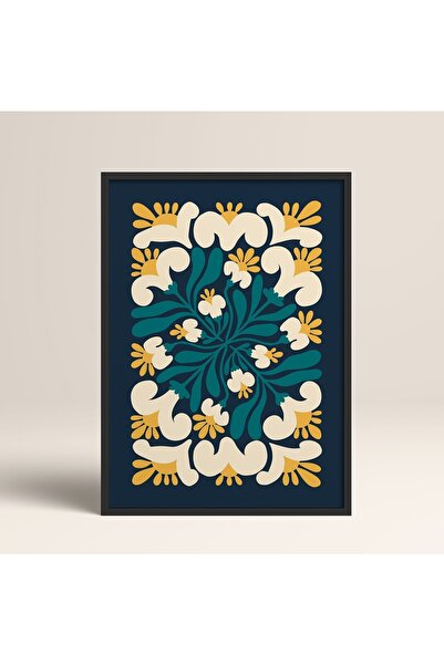 HOMEPACK Crna slika u drvenom okviru, uokviren poster, umetnički moderni zidn...