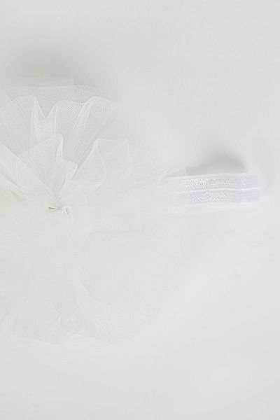 DeFacto Baby Girl Short Socks Hair Band White 2-Piece Set A2616a523sm