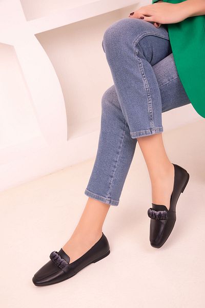 SOHO Women's Black Ballerinas 18093