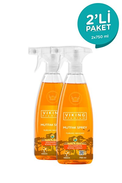 Viking Premium Mutfak Spreyi Turunç Bahçesi 750 Ml 2 Adet