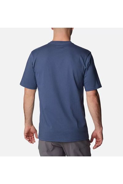 Columbia Csc M Basic Logo Ανδρικό κοντομάνικο μπλουζάκι Mountain Blue Cs0287-480