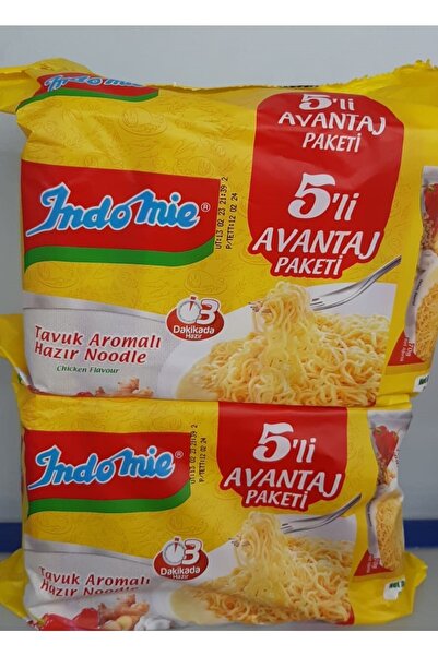 İndomie Tavuk Aromalı Noodle 5 Li Paket 2 Adet (10 Adet)