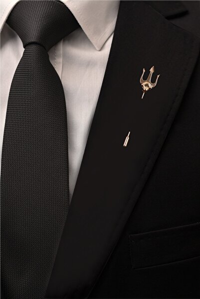 Esgue Poseidon Mızrağı Yaka Broş