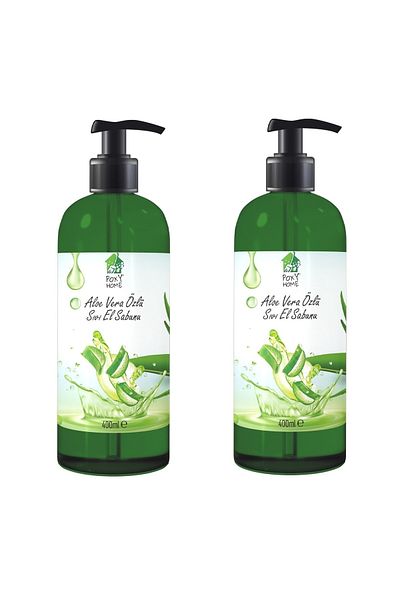 Poxy Aloe Vera Extract Liquid Hand Soap 400 Ml 2 Pieces