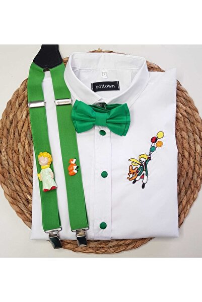 cool partyshop Küçük Prens Konseptli Askı Papyon Gömlek