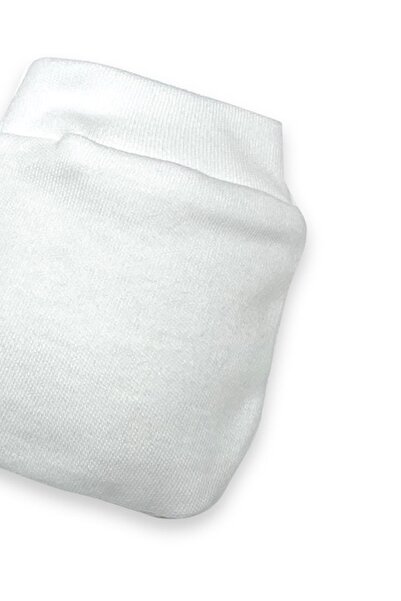 tinylamb Snow Organic Cotton Baby Newborn 2 Pair Gloves Set-white
