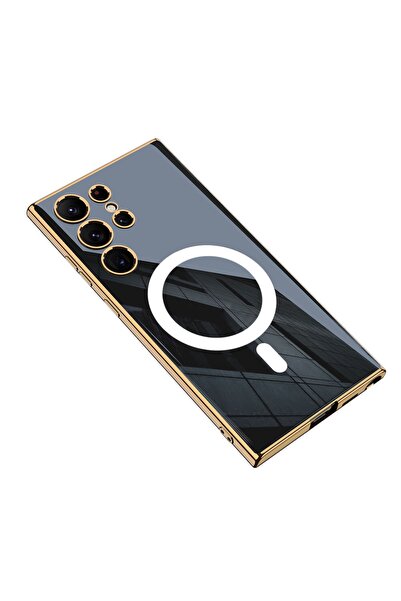 Samsung Galaxy S23 Ultra Case Wireless Charging Edges Electroplating Coating Mirrored Cover