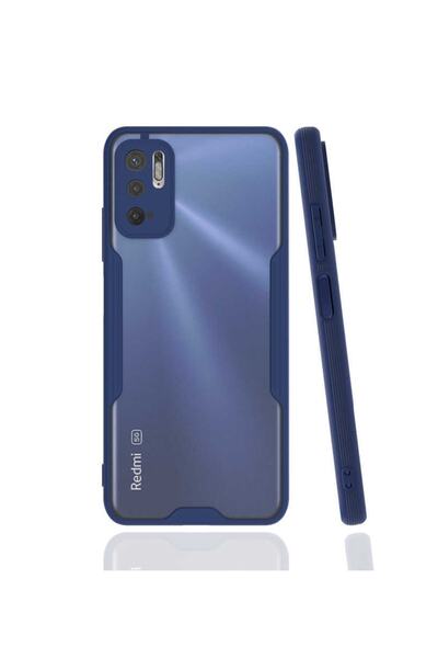 ZM STORE Xiaomi Poco M3 Pro Kılıf Kamera Korumalı Arkası Buzlu Şeffaf Parfe Kapak