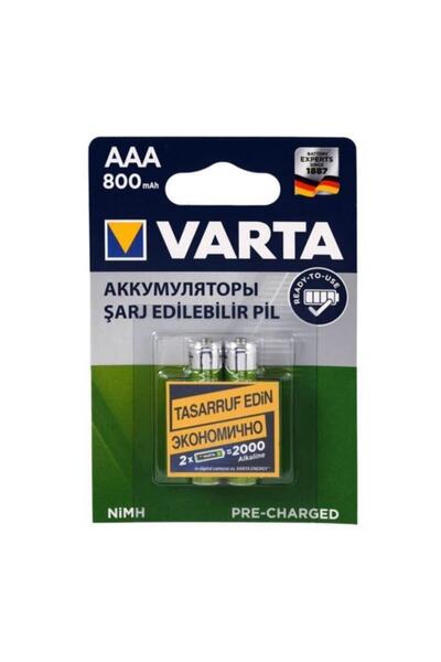 Varta Ince Şarjlı Pil 800 Mah 2'li