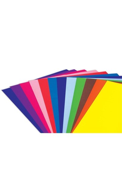 Bafix Fon Kartonu İnce 50x70 Cm Karışık 100 Lü (1 Paket 100 Adet)