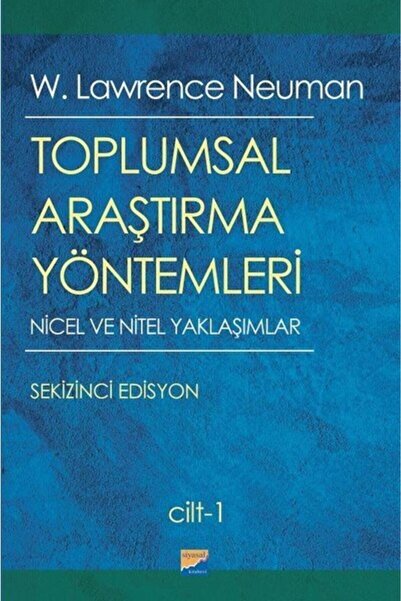 Siyasal Kitabevi Toplumsal Araştırma Yöntemleri (2 Cilt Takım)/siyasal