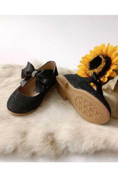 Hodore Cindy Black Girl's Ballerinas