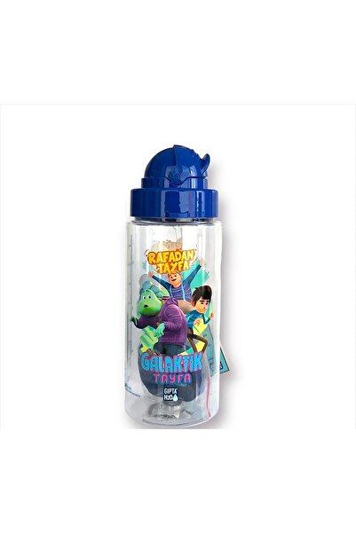 Gıpta Rafadan Tayfa Thin Tritan Flask with Straw 500 Cc Galactic Tayfa