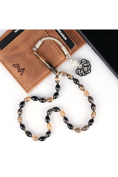 TESBİHCİBABA Legendary Smoked Color Squeeze Amber Prayer Beads