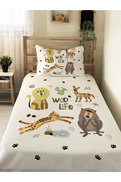 Evmila مجموعة بيكيه مفردة مطبوعة على شكل حيوان للأطفال والرضع