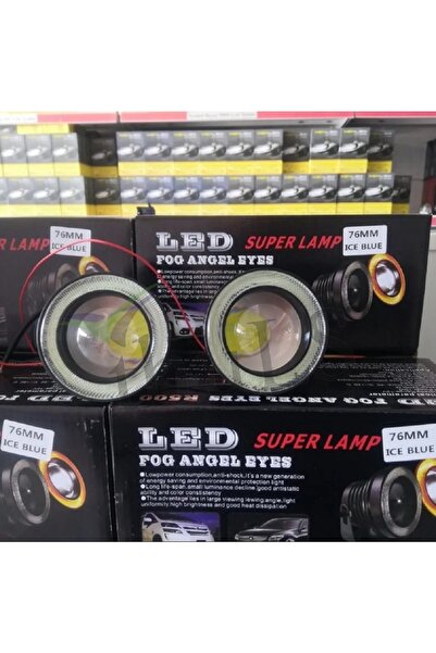 otodemir Angel Sis Farı Buz Mavi 76mm Mercekli - Angel Far 76mm Ice Blue