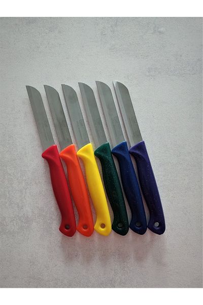 Solingen Set of 6 Fruit and Vegetable Blades - Rainbow Design