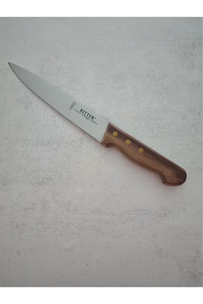Solingen Rıtter Walnut Handle Chopping Knife 18cm