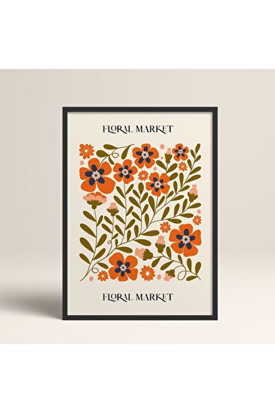 HOMEPACK Crna slika u drvenom okviru, uokviren poster, umetnički moderni zidn...